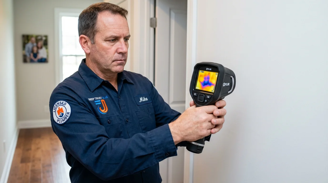 Thermal imaging leak detection by Johns Plumbing LLC in Saint Francisville